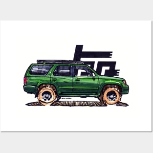 3rd Gen 4Runner TRD - Green Posters and Art